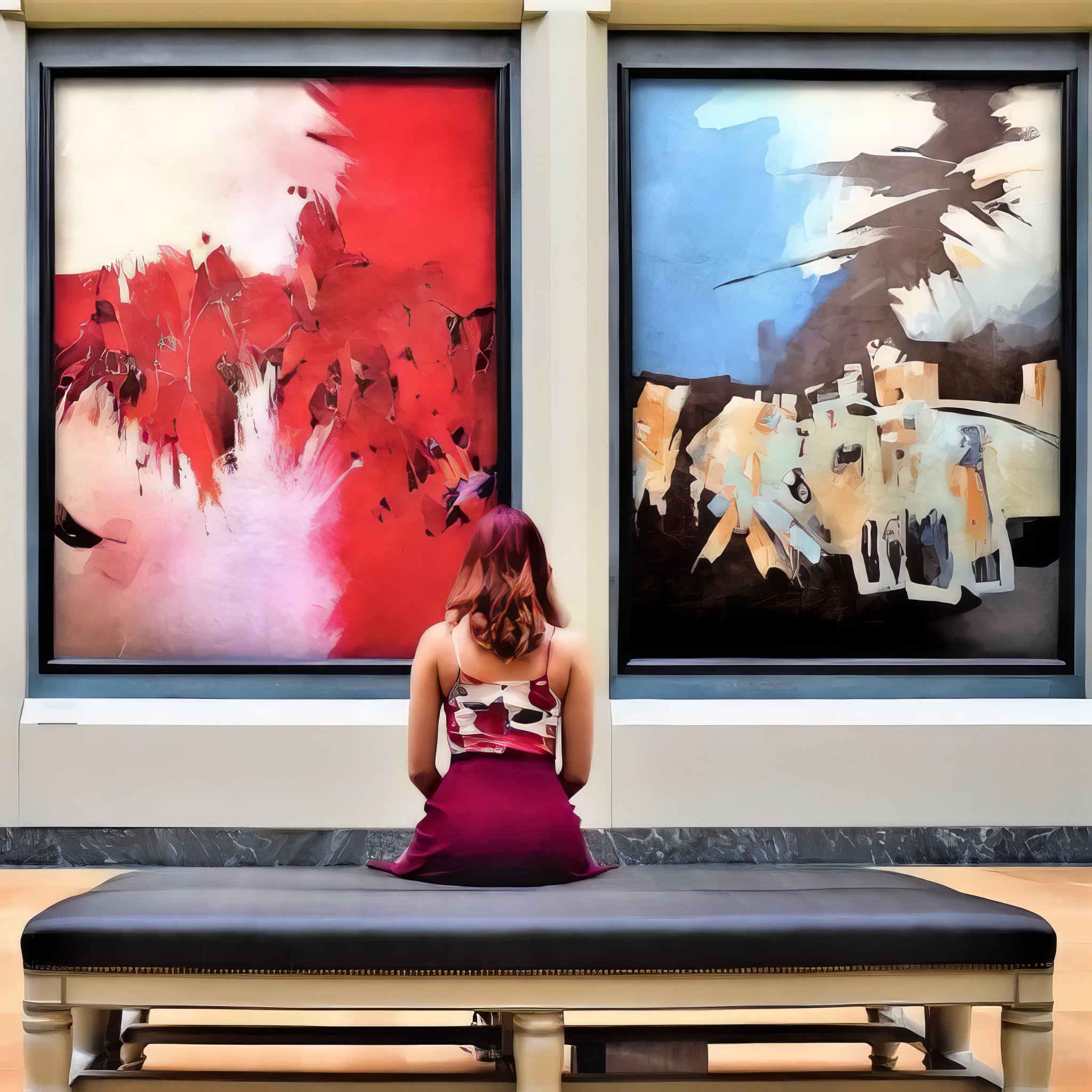 Two Paintings at the Gallery